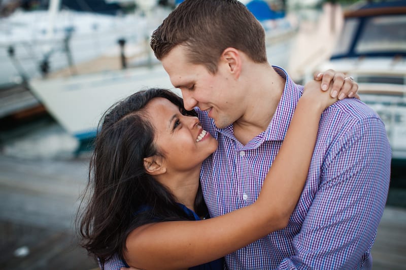 wedding proposal on private boat