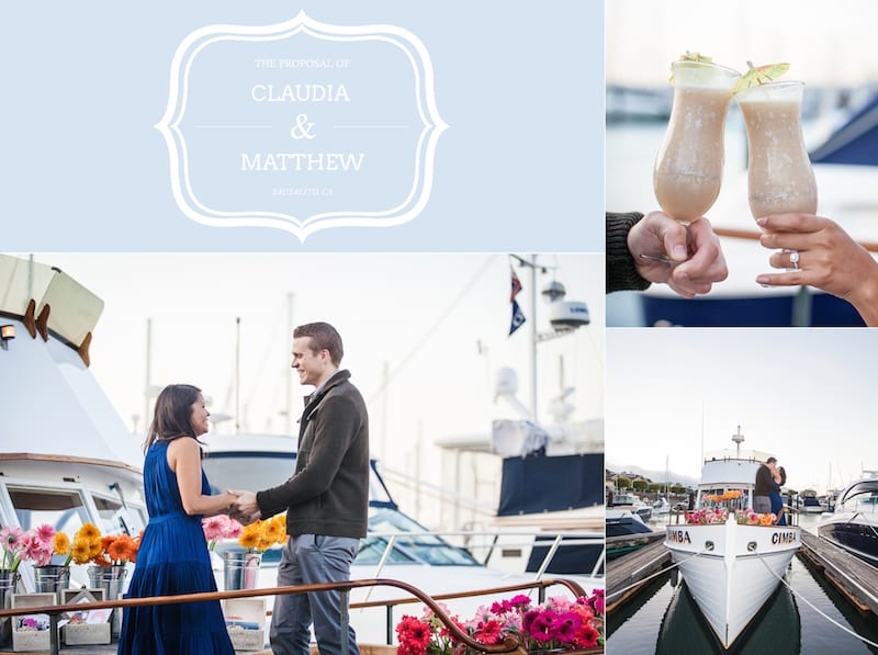 private boat engagement proposal in san francisco