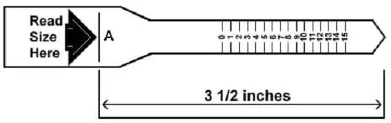 how to measure ring size in inches