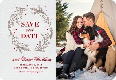 save the date and merry christmas