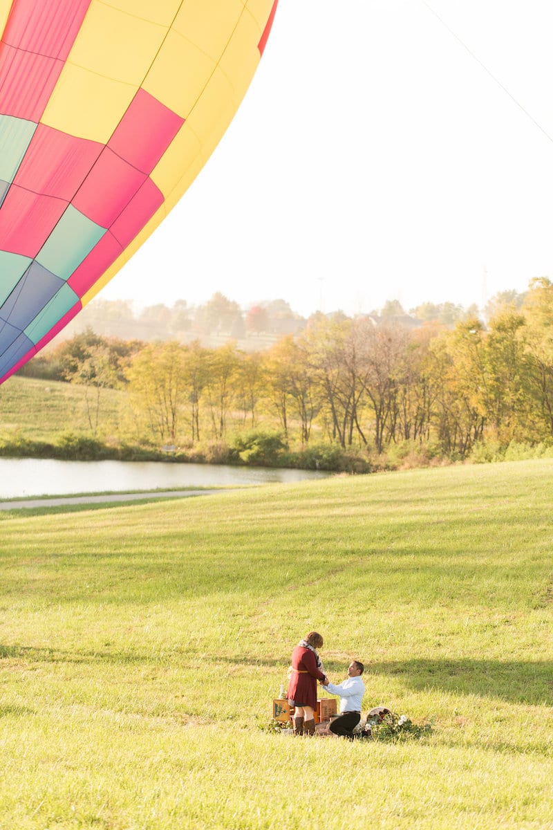 hot airballoon bucket list proposal