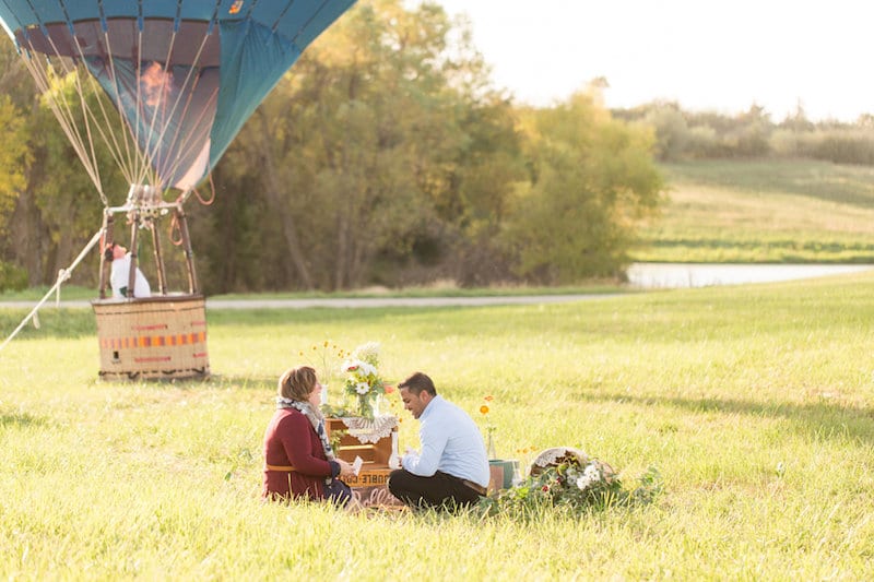 hot airballoon bucket list proposal