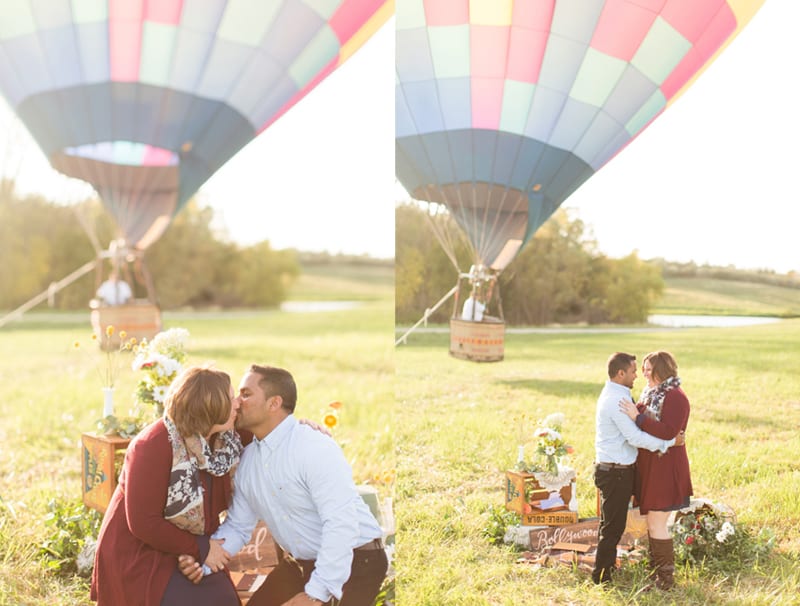 engagement planner in iowa hot air balloon