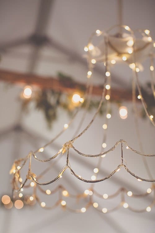 fairy light chandelier