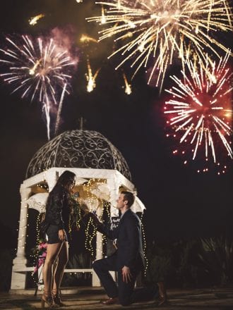 oc marriage proposal with fireworks