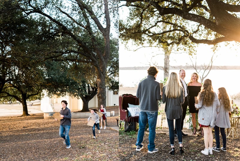 kids and step kids involved in marriage proposal