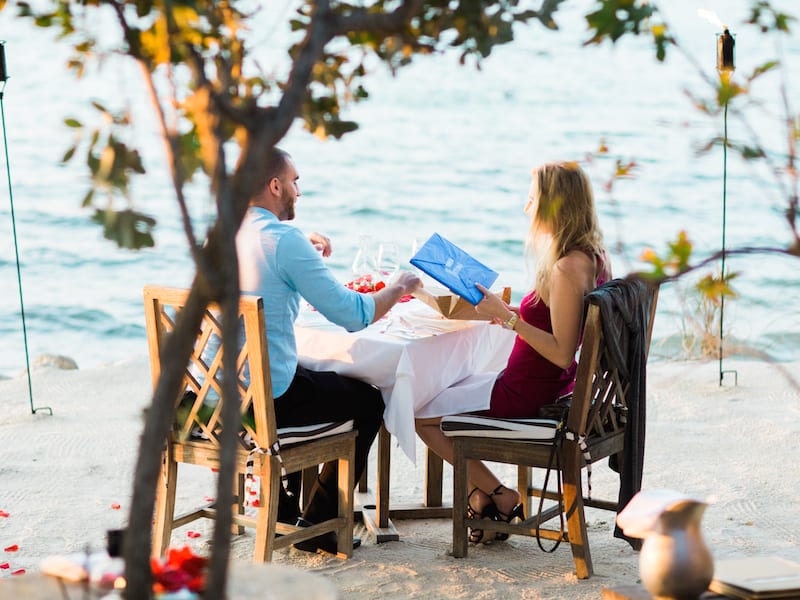 dinner on the beach in florida