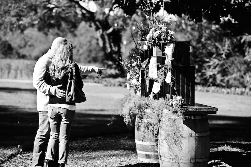 man down on one knee proposal in napa