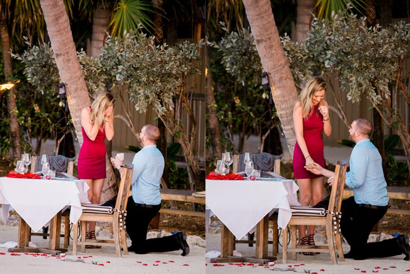 Florida Keys Private Beach Dinner Proposal