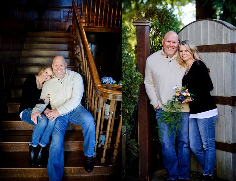 engaged couple napa engagement shoot