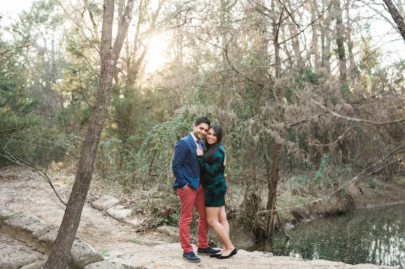 couple after engagement in southlake texas