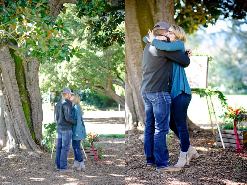 wedding proposal in wine country