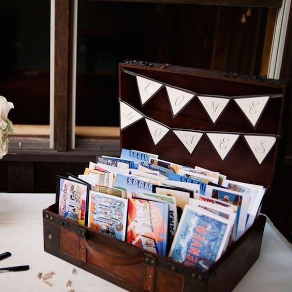 alternative to traditional wedding guest books