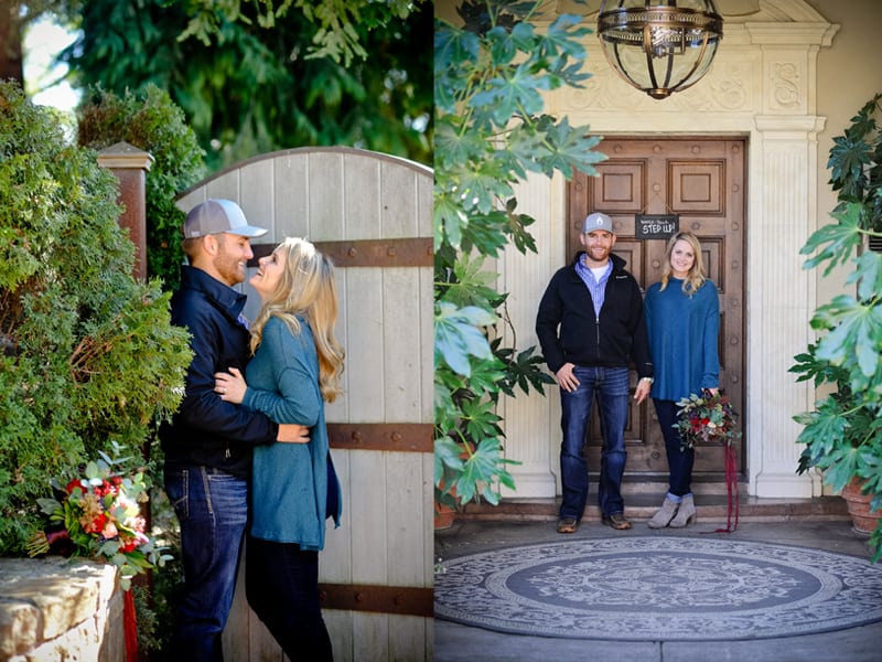 wedding proposal in wine country