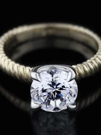 mia donna man-made diamond ring