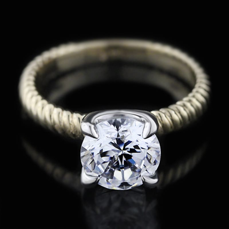 mia donna man-made diamond ring