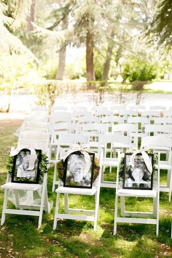 honoring love ones who are deceased at wedding