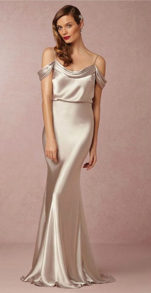 silk dress bridesmaid