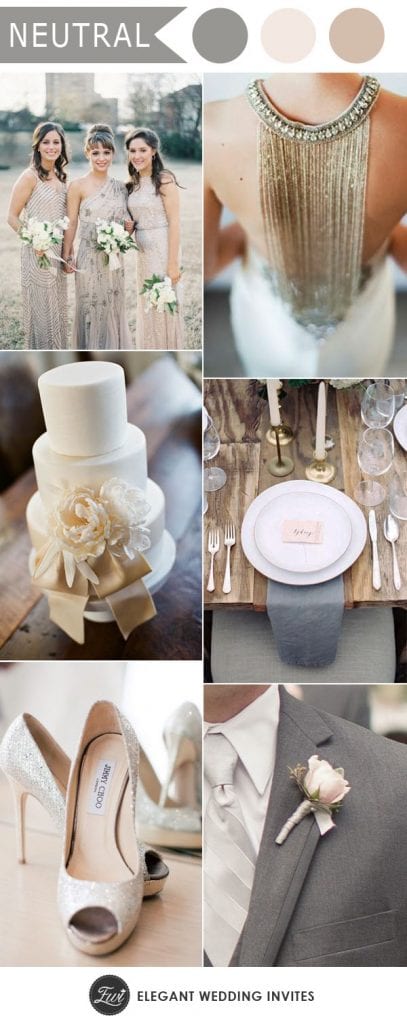 neutral color board for wedding