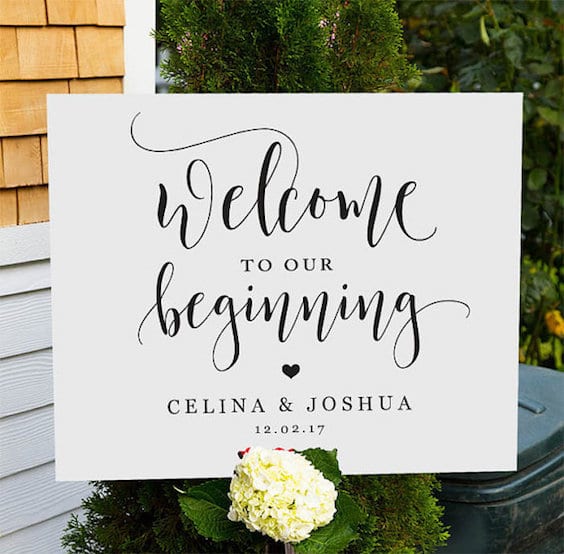 Wedding Welcome Signs