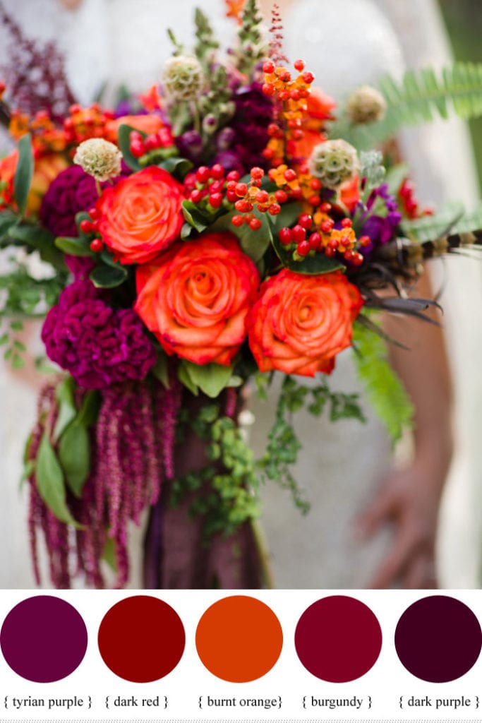 autumn bouquet with berries