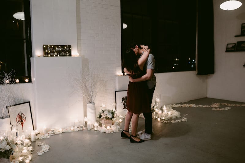indoor candles proposal in sf, ca
