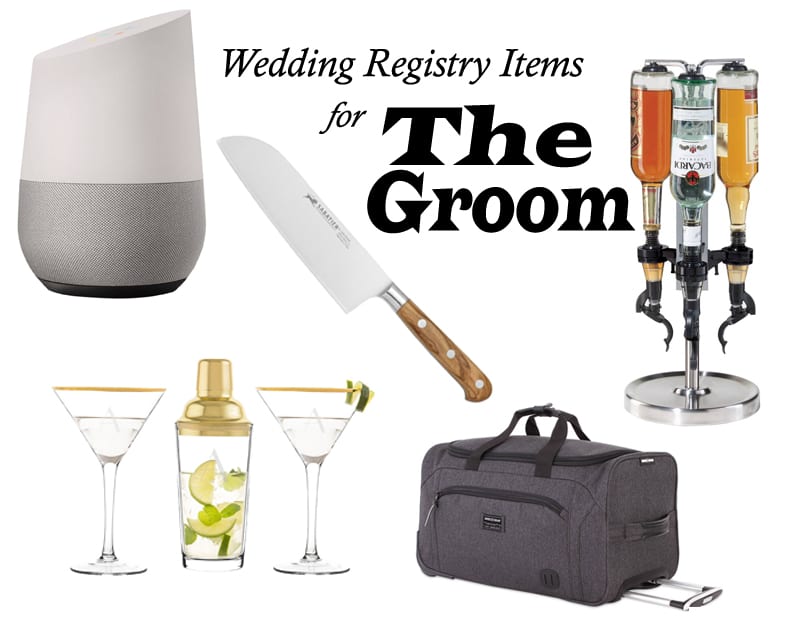 Wedding Registry Items for The Groom