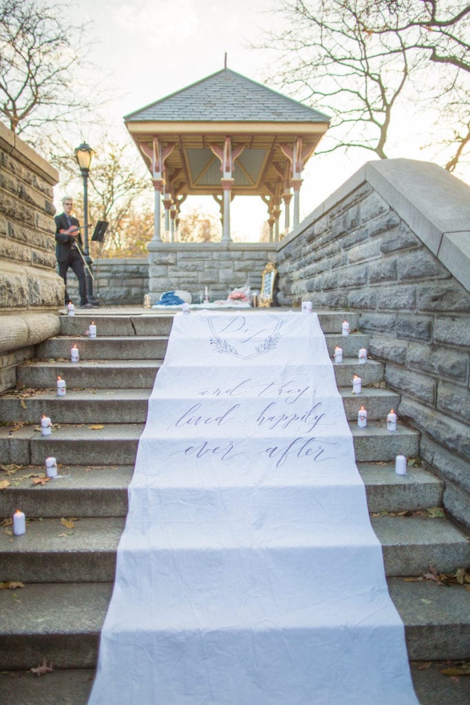 and they lived happily ever after aisle runner