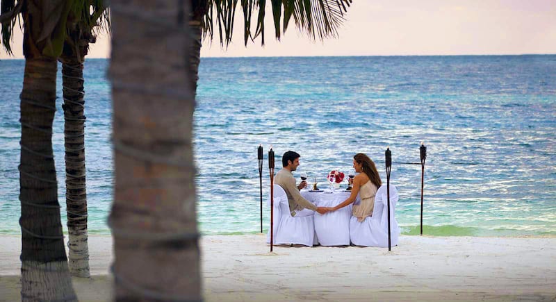 dinner for two in carribean