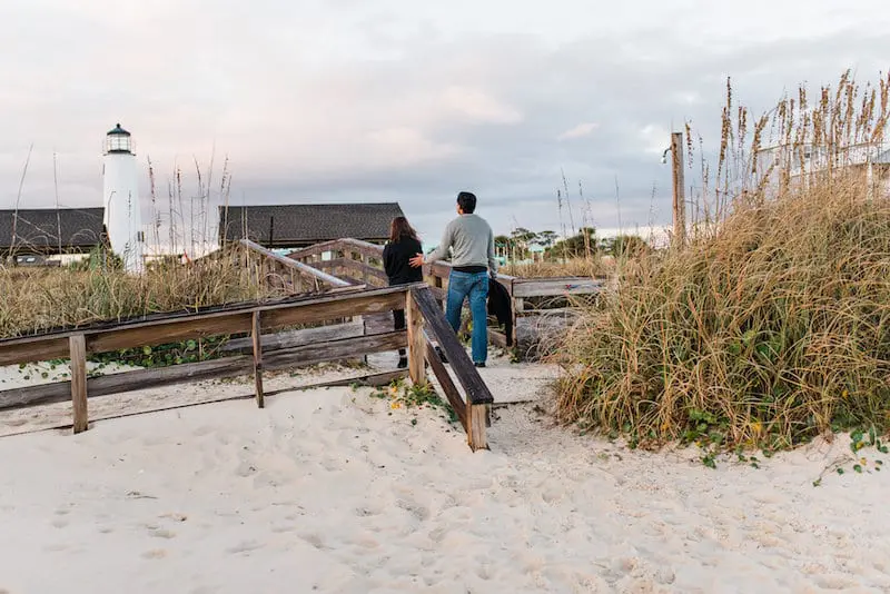 florida panhandle beach engagement