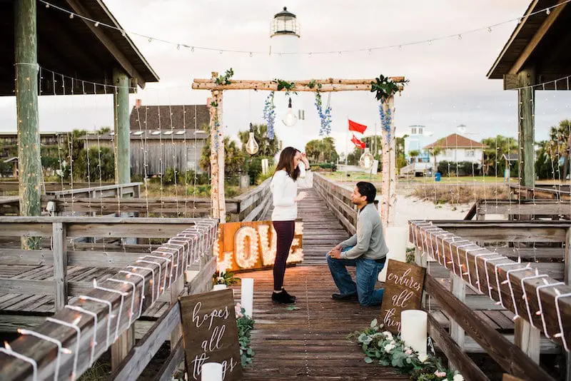 florida light-house engagement 