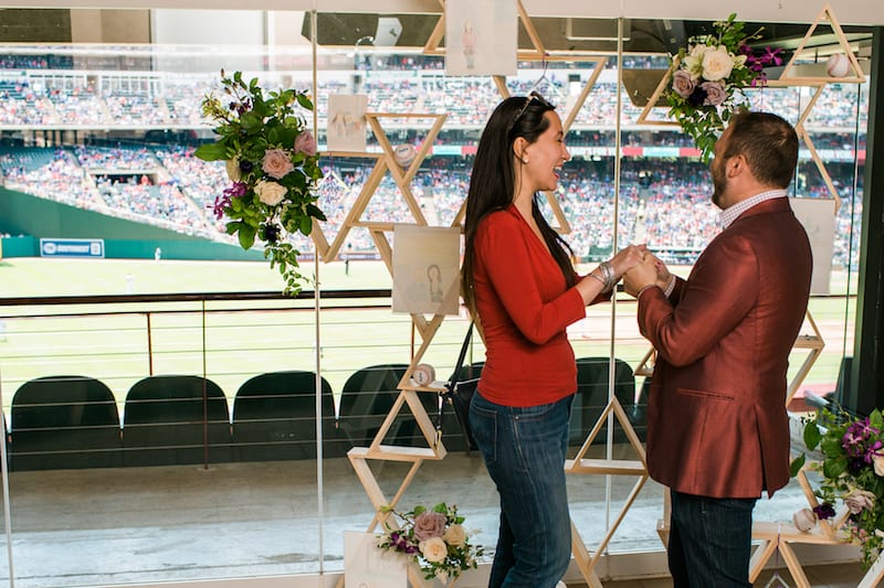 baseball stadium suite engagement