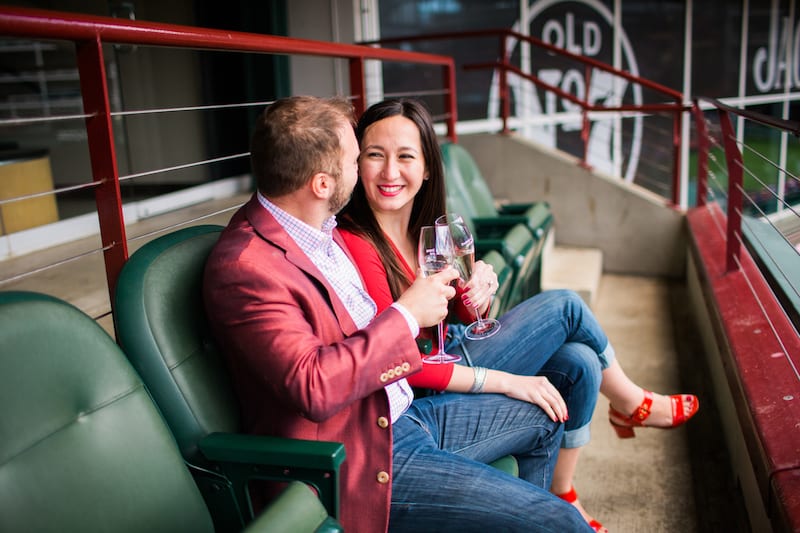 non-score board engagement at baseball game