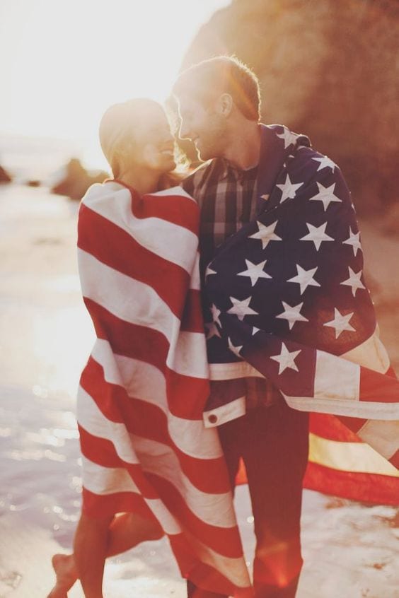 fourth of July engagement pictures
