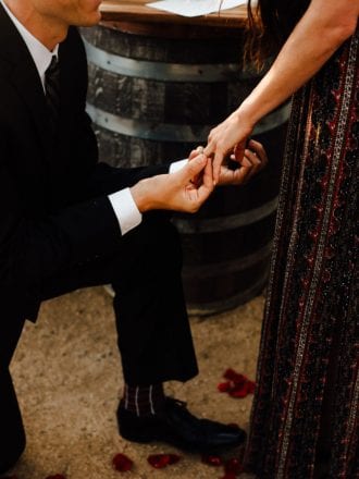 Down on one knee