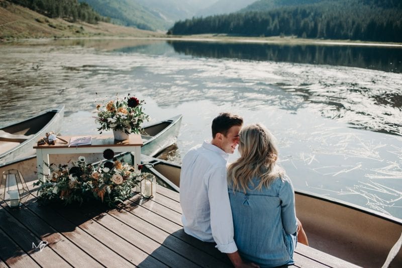 Mountain and canoe proposal in Vail