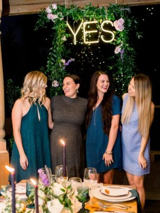 The Yes Girls dinner party at Rogers Gardens