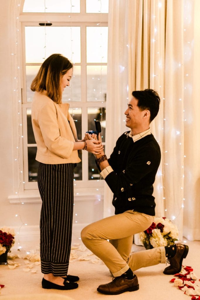 string lights proposal in santa monica