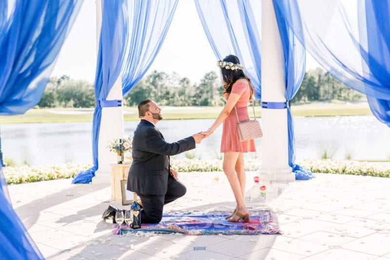 photo of man saying his marriage proposal speech