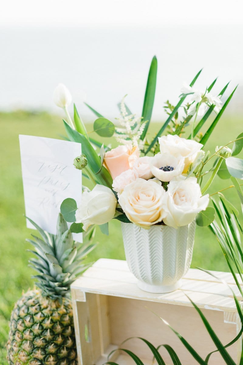 pineapple and flowers