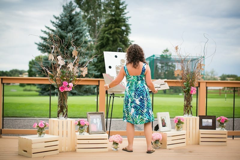 woman putting together puzzle