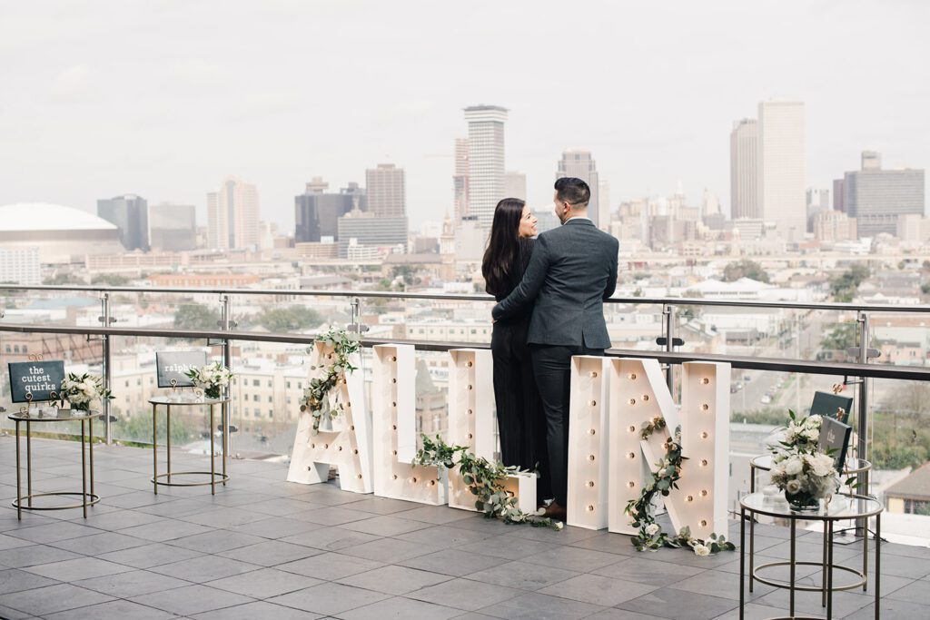 Rooftop proposal in New Orleans