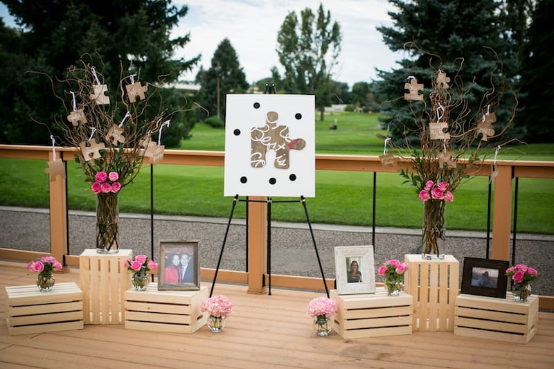 Puzzle piece wedding proposal