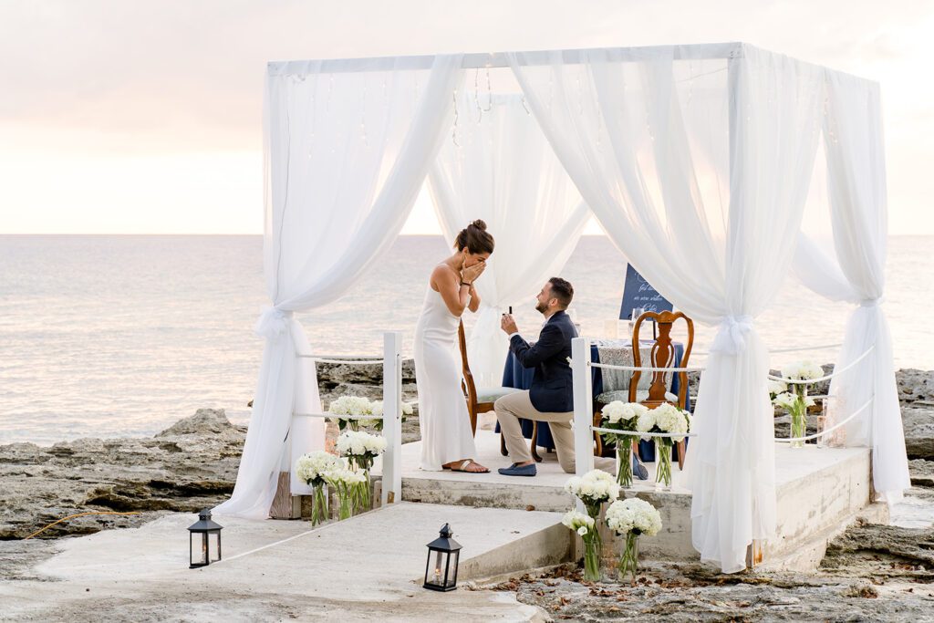 wedding proposal planning grand cayman by the yes girls
