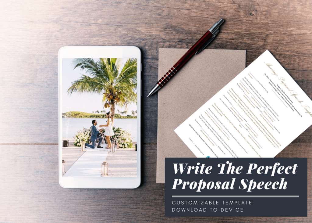 How To Write The Perfect Proposal Speech Template