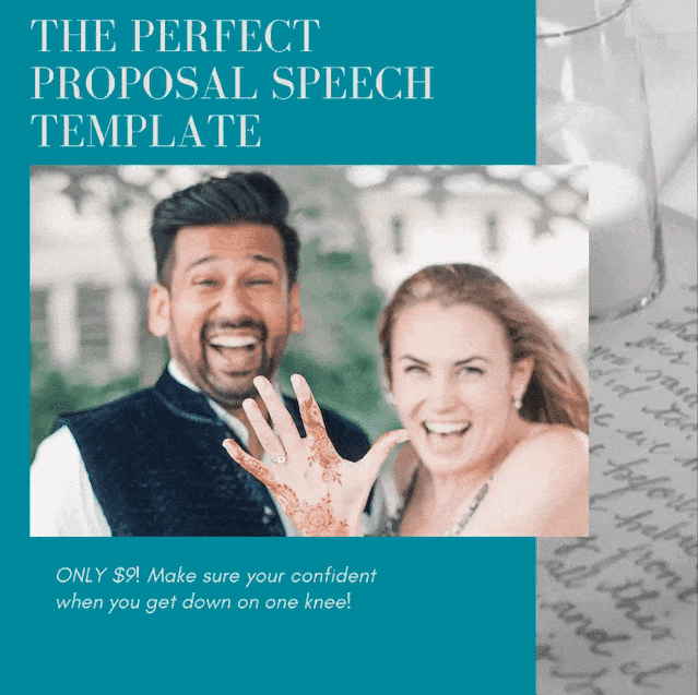 best wedding proposal speech