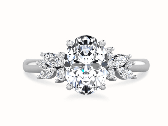 Laura Preshong  Blythe Oval Cut Engagement Ring