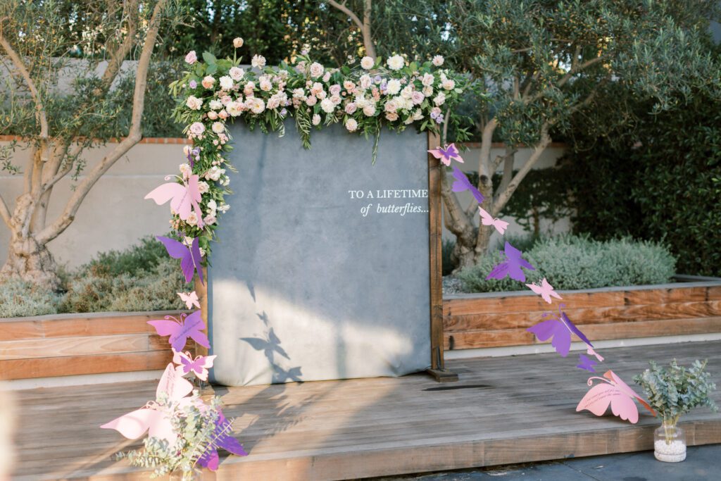 Butterfly proposal backdrop