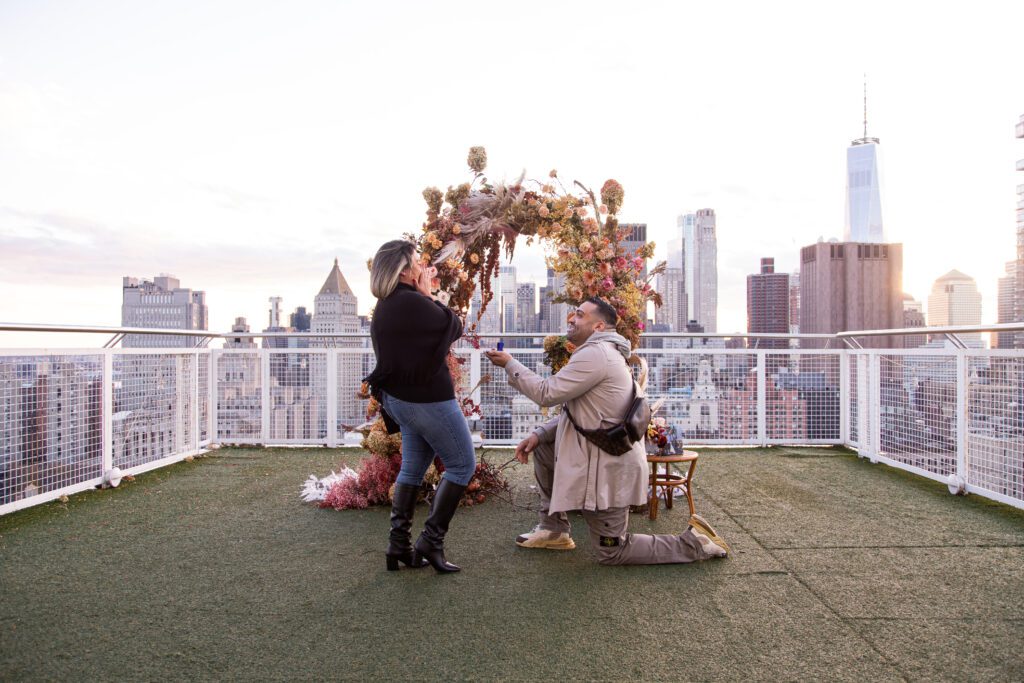 Down on one knee photo- New York Proposal