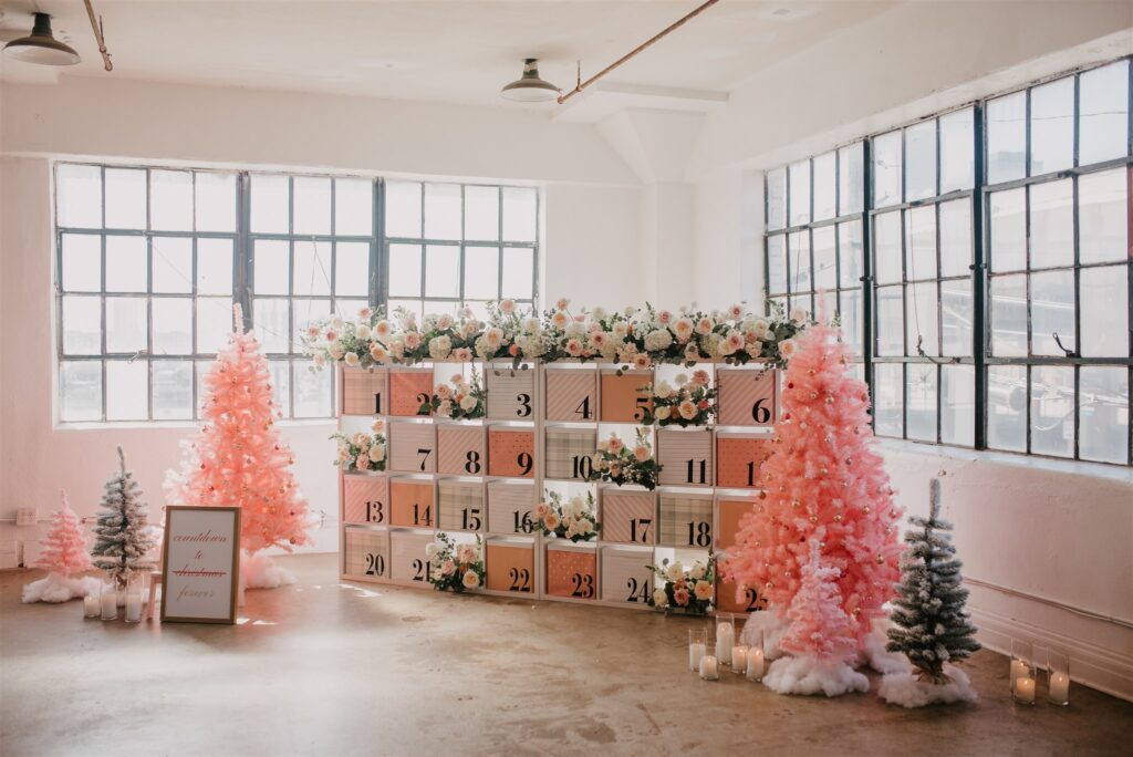 Life-Size Advent Calendar Christmas Proposal Decor